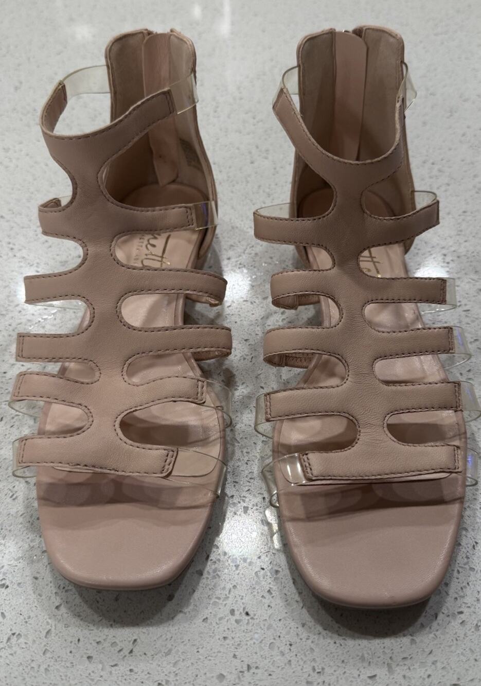 Nanette Lepore Women’s Size 8M Gladiator Strappy Sandals Natural Casual